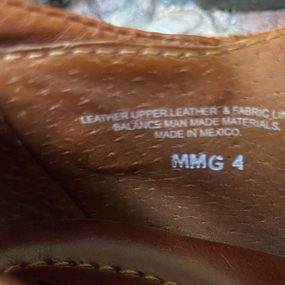 Born Handcrafted Footwear rich brown leather ankle booties, logo, Velcro, 7.5 - Picture 6 of 12